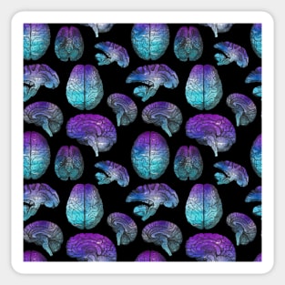 Vintage Anatomy Illustrations - Brains Pattern Sticker